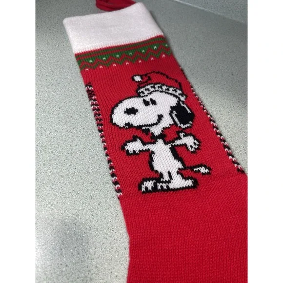 Vintage‎ Ambassador Peanuts SNOOPY Knit Christmas Stocking 1958 50s Taiwan